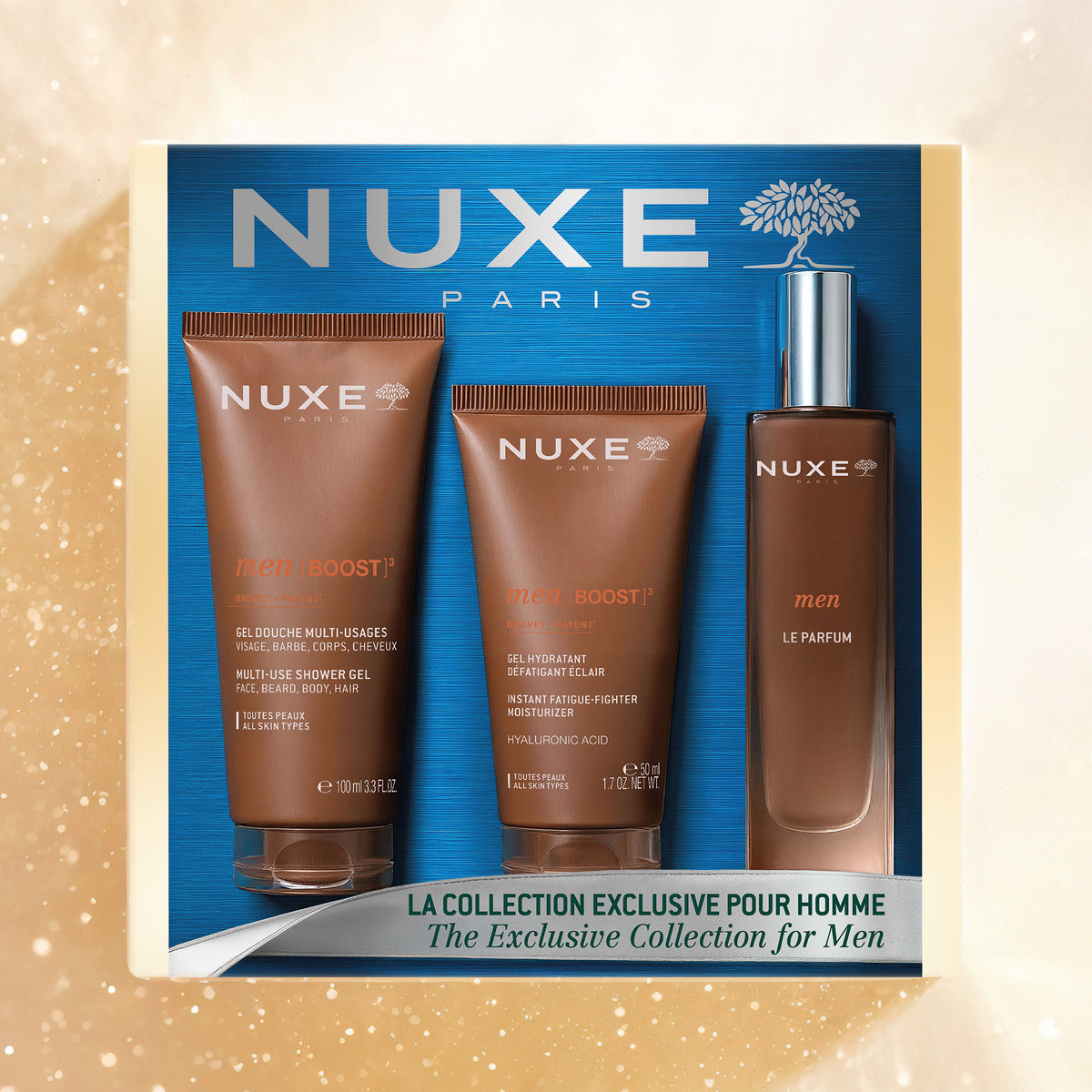 Weihnachts-Geschenkset NUXE MEN [BOOST]³ Die Exklusive Kollektion für den Mann
