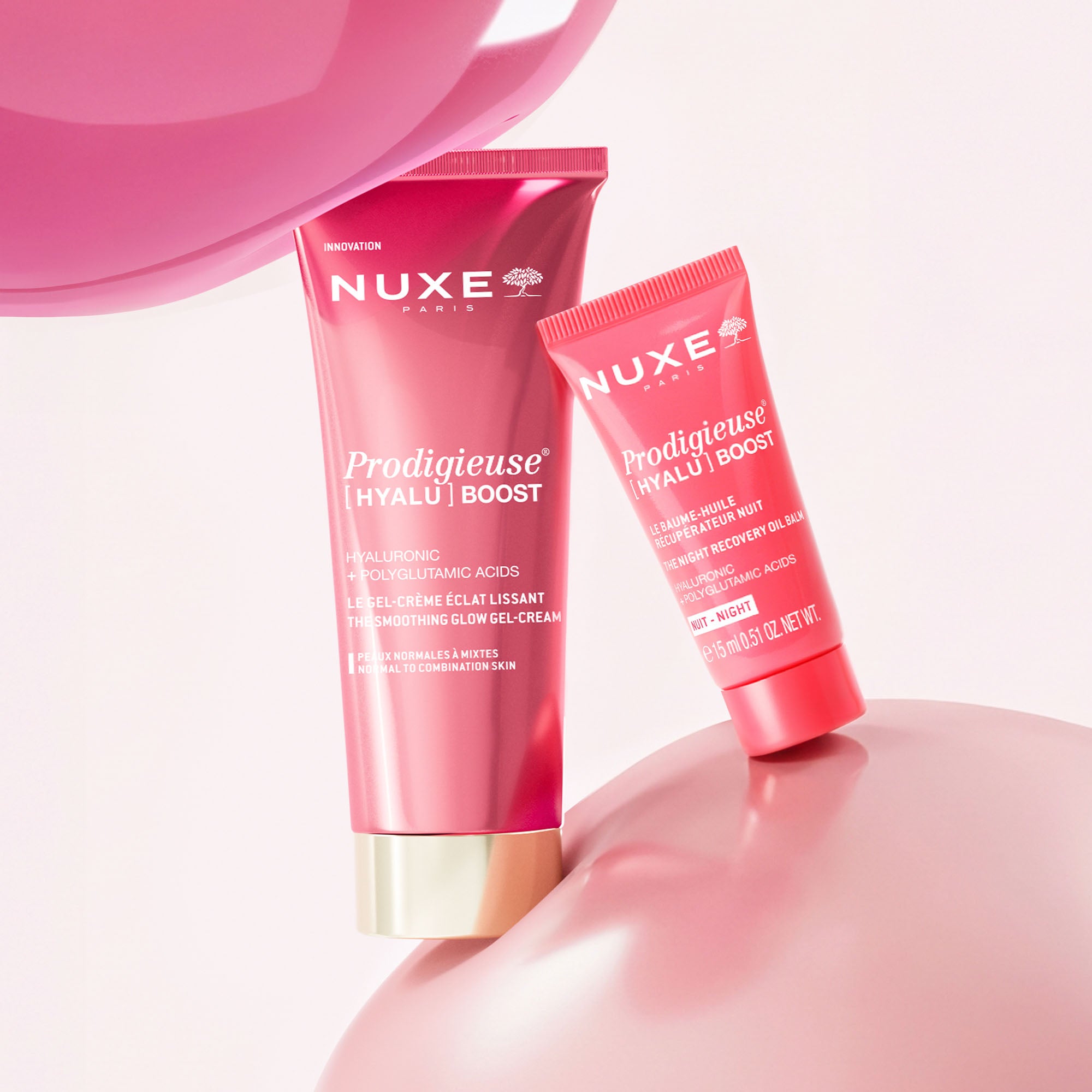 Duo découverte - Gel-Crème Éclat Lissant & Baume-Huile Récupérateur Nuit 15 ml Offert