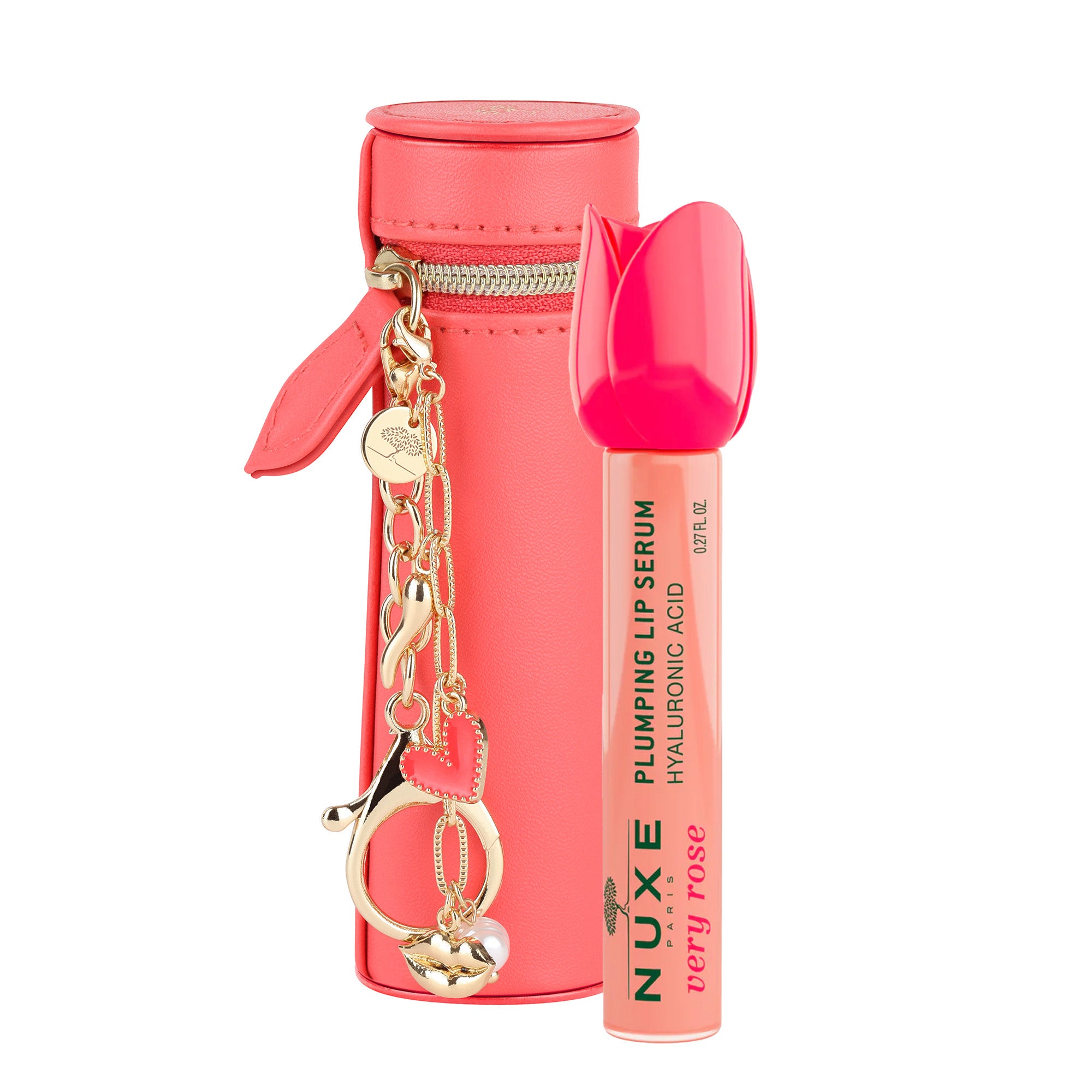Aufpolsterndes lippenserum und sein Etui